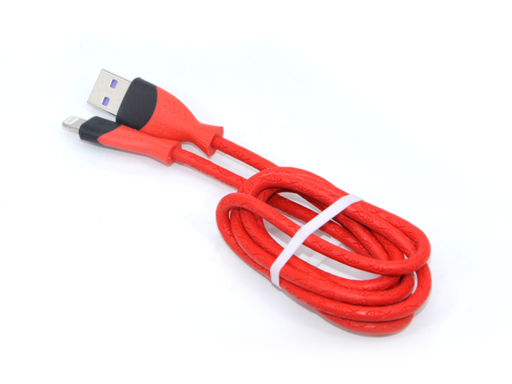 Double-couleur sirène conception 3A foudre câble USB recharge rapide